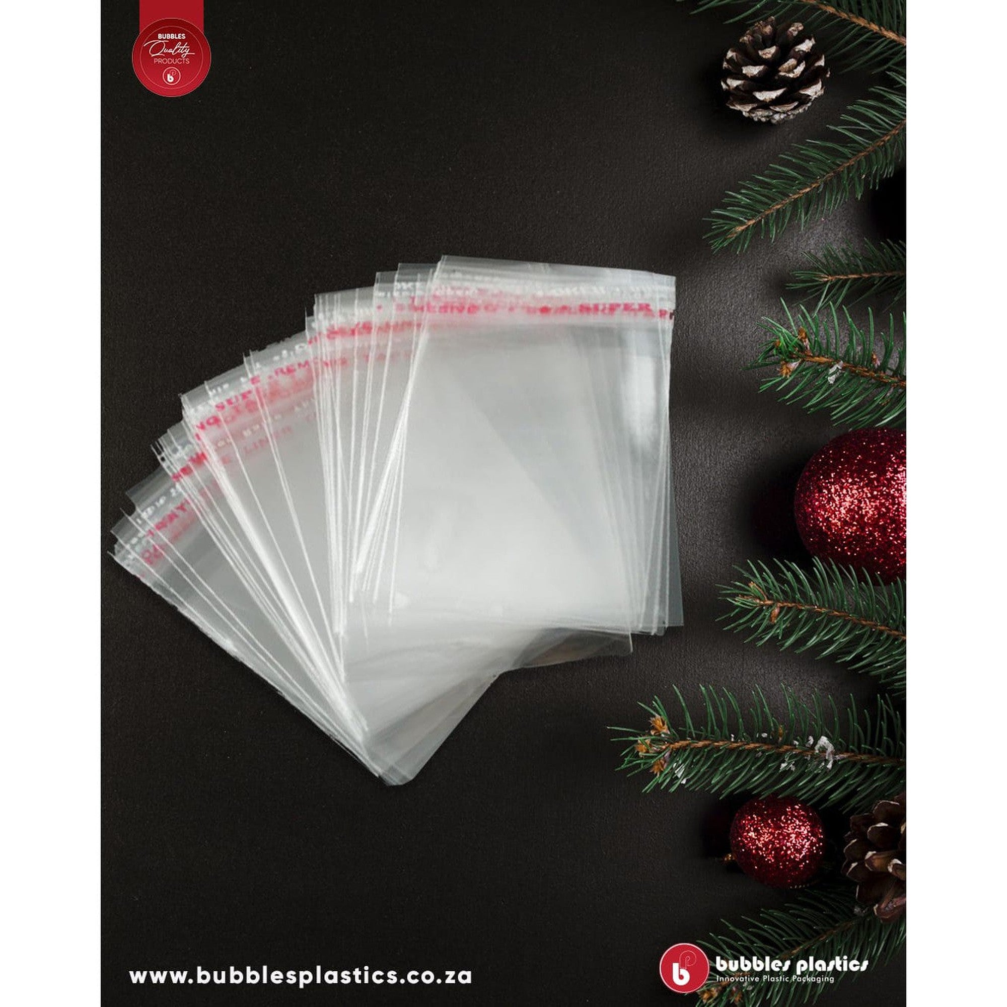 Polyprop Cellophane Selfseal Bags 11x17cm 30mic 100pack