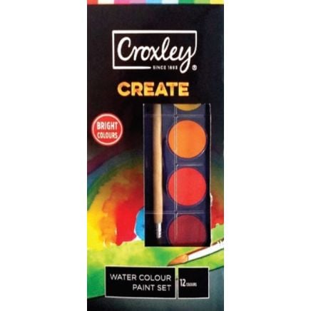 Croxley Water Colour Paint 12pack WCOL002