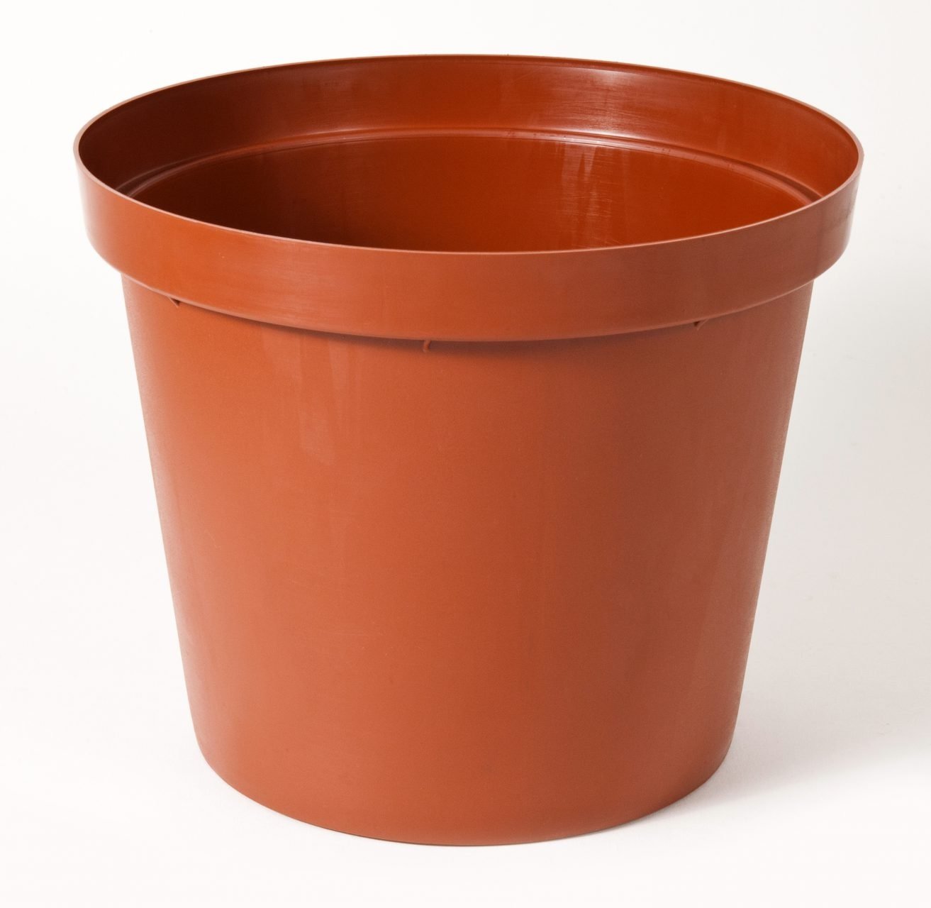 Plant Pot Plastic 7.5 to 8cm Terracotta