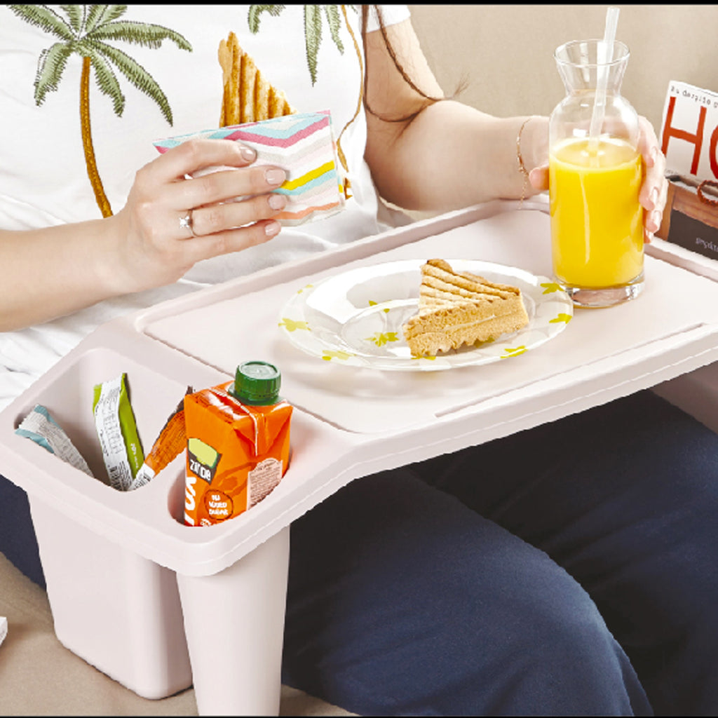 Plastic Bed Tray/Edu Desk Laptop Table 58x30x21cm Assorted Colour 2164