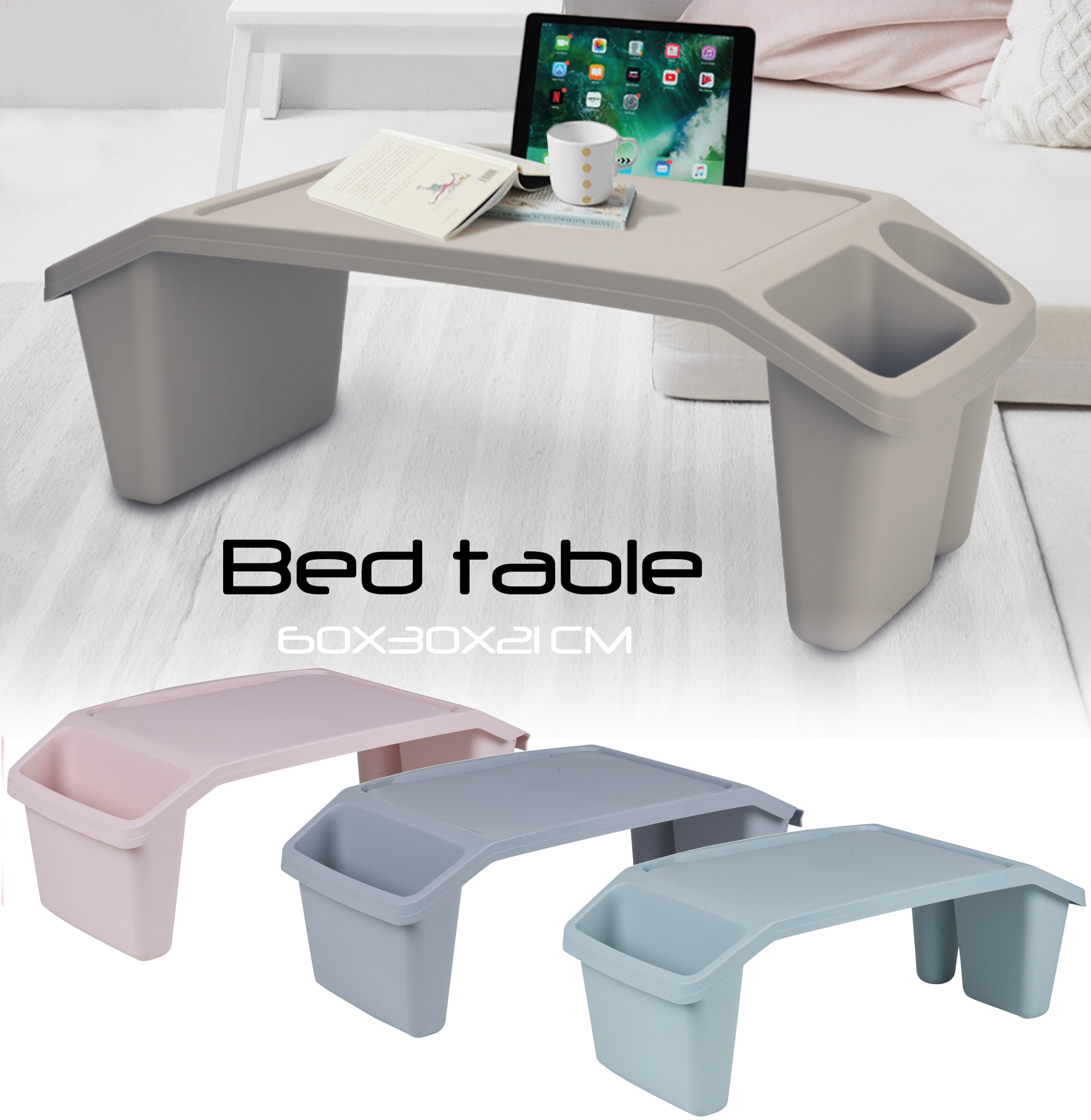 Plastic Laptop Table 58x30x21cm Bed Tray Edu Desk