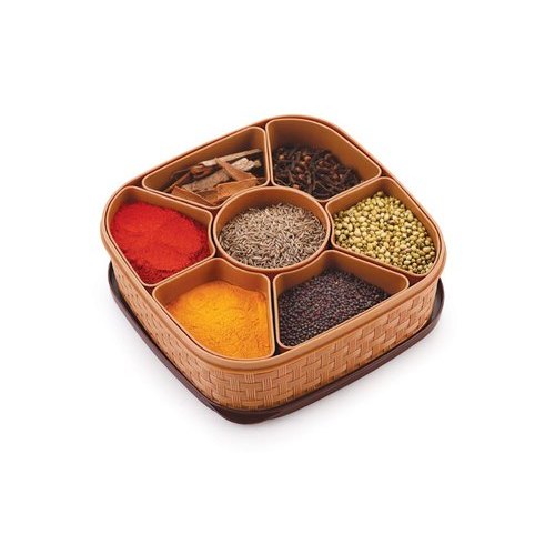 Nakoda Titan Masala Dabba Spice Box Square 1.6L Nu Ware