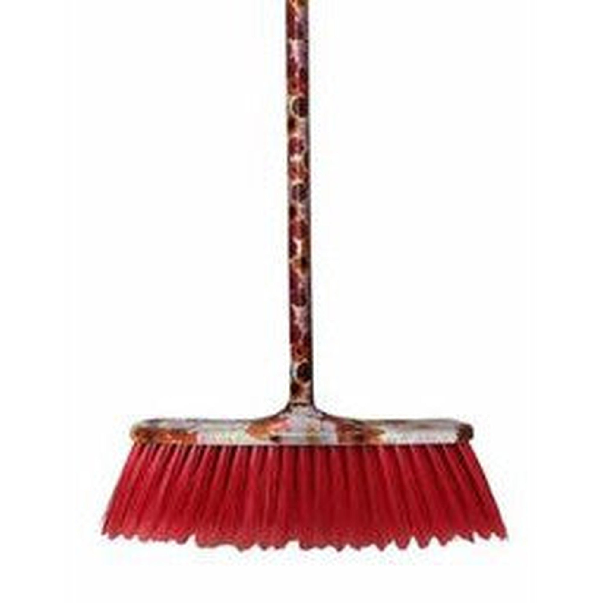 Household Floor Broom with Print Steel Stick 387