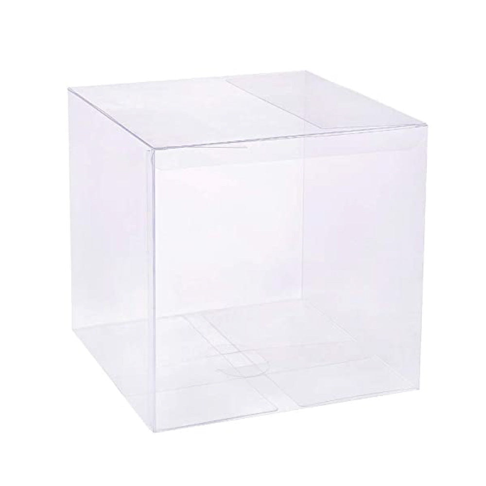 PVC Gift Box Clear 8x8x10cm Cup Cake Box 12pcs