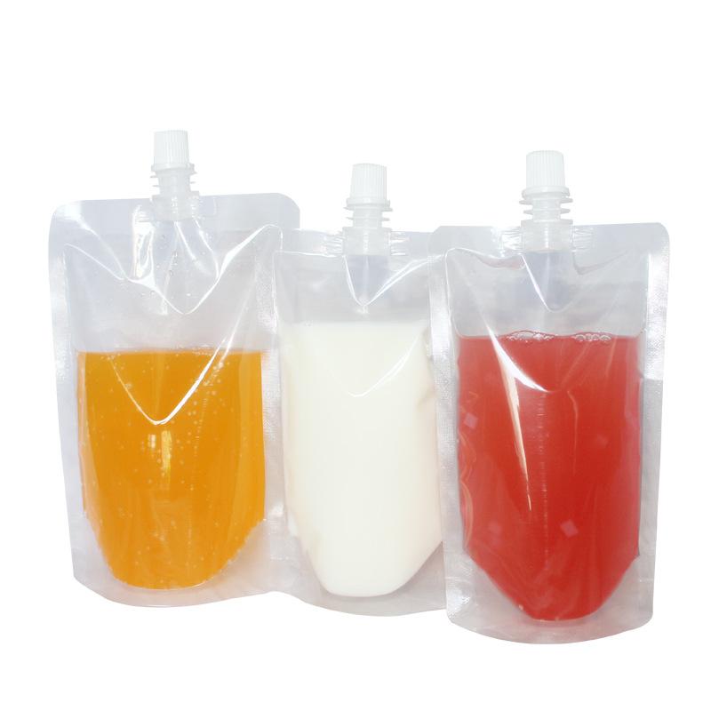 Stand-Up Pouch Bag 500ml Clear with Spout 13x19x3.5cm 100mic