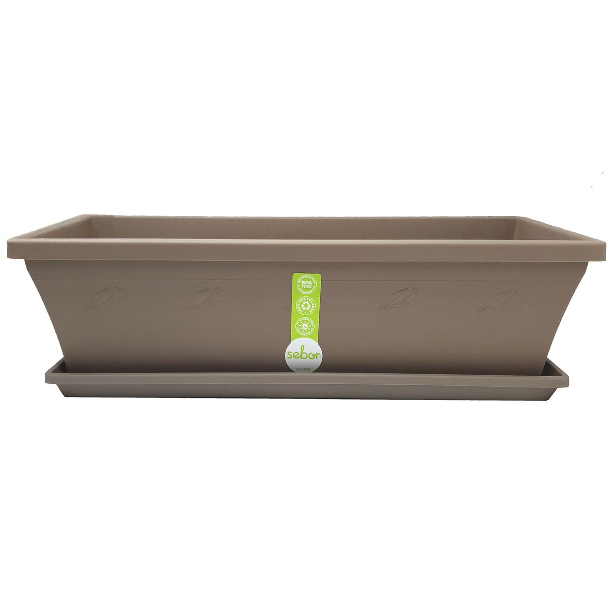 Sebor Nursery Sill Planter 50cm with Clip Saucer Assorted