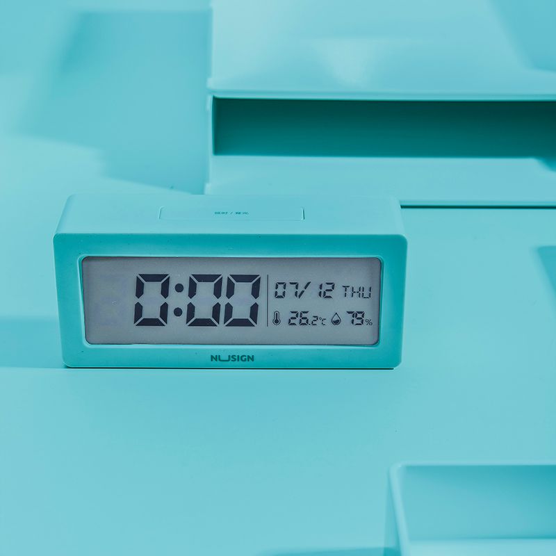 Deli Digital Clock Light Blue