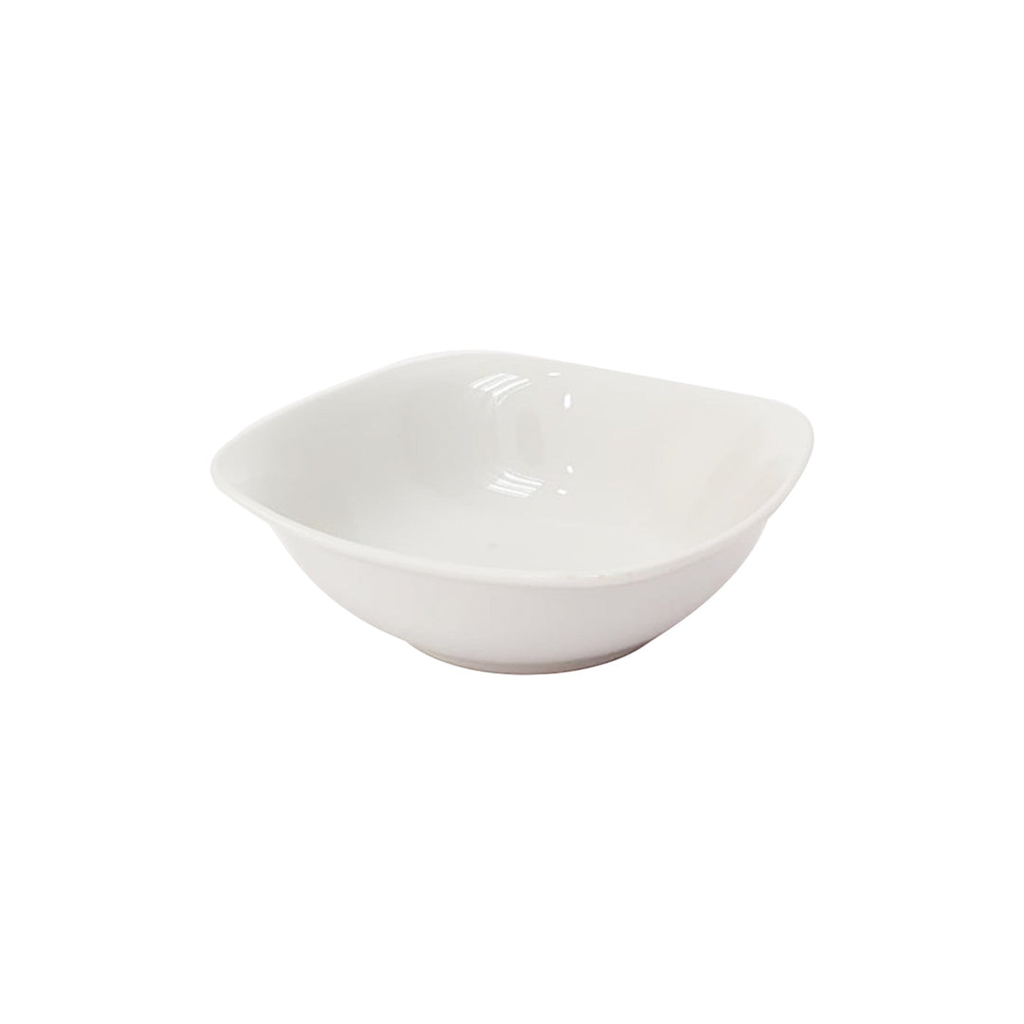 Ceramic Ice Cream Dessert Bowl 14cm Square White SGN1232