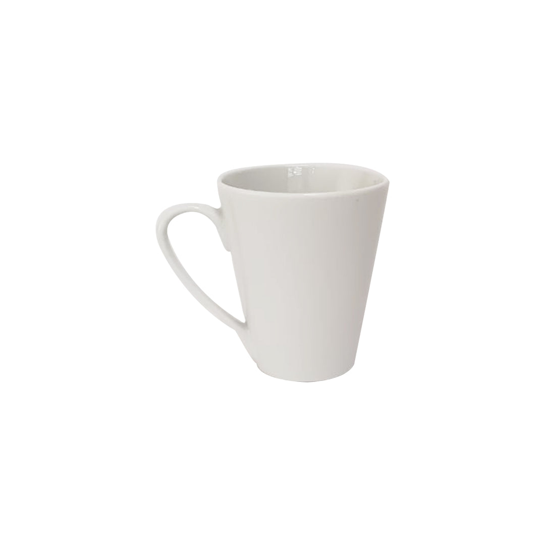 Ceramic Coffee Mug V-Shape White 295ml SGN2019