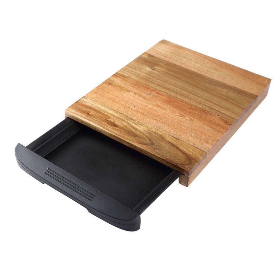 Bergner Acacia Cutting Board 38x24.5x3.5cm with Drawer SGN2210