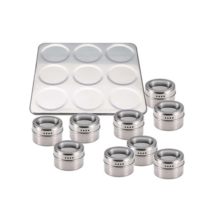 Spice Bowl Set With Holder 9pc Set Stainless Steel SGN2276