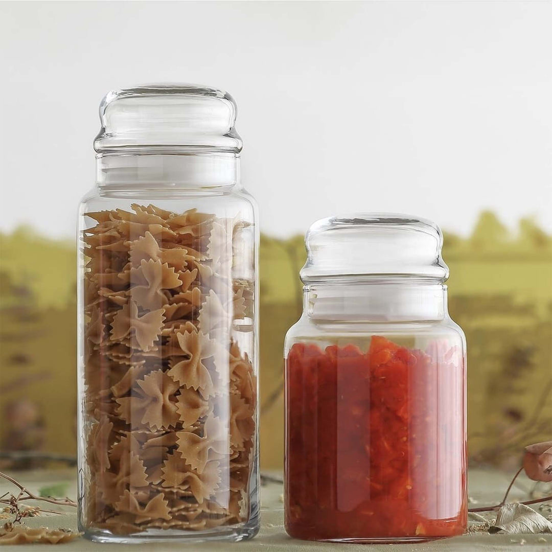 LAV Glass Canister Jar 290ml with Grey Lid SGN2390