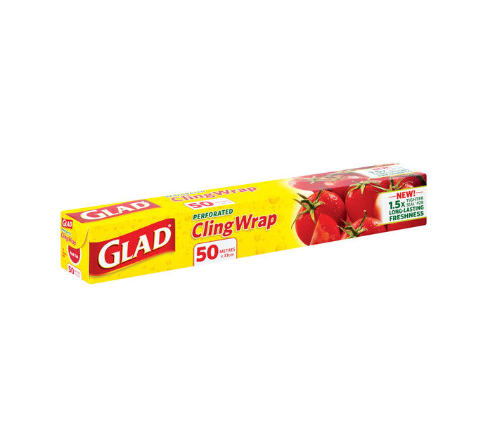 Glad Cling Wrap 330mmx50m Perforated Roll