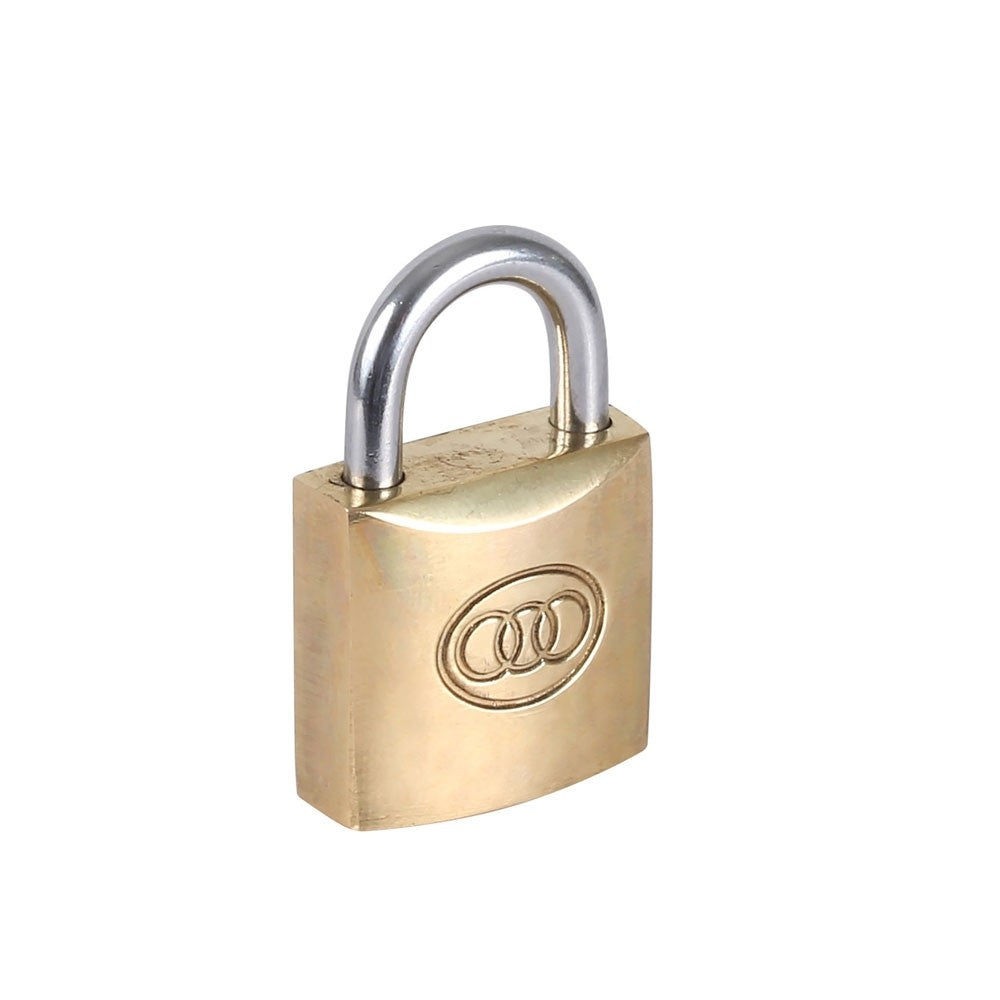 Padlock Tricircle 32mm Brass Plated 5735