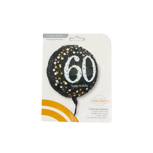 Foil Balloon Happy Birthday 60th