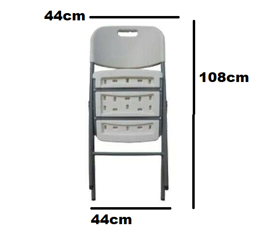 Folding Chair White Heavy Duty Catering